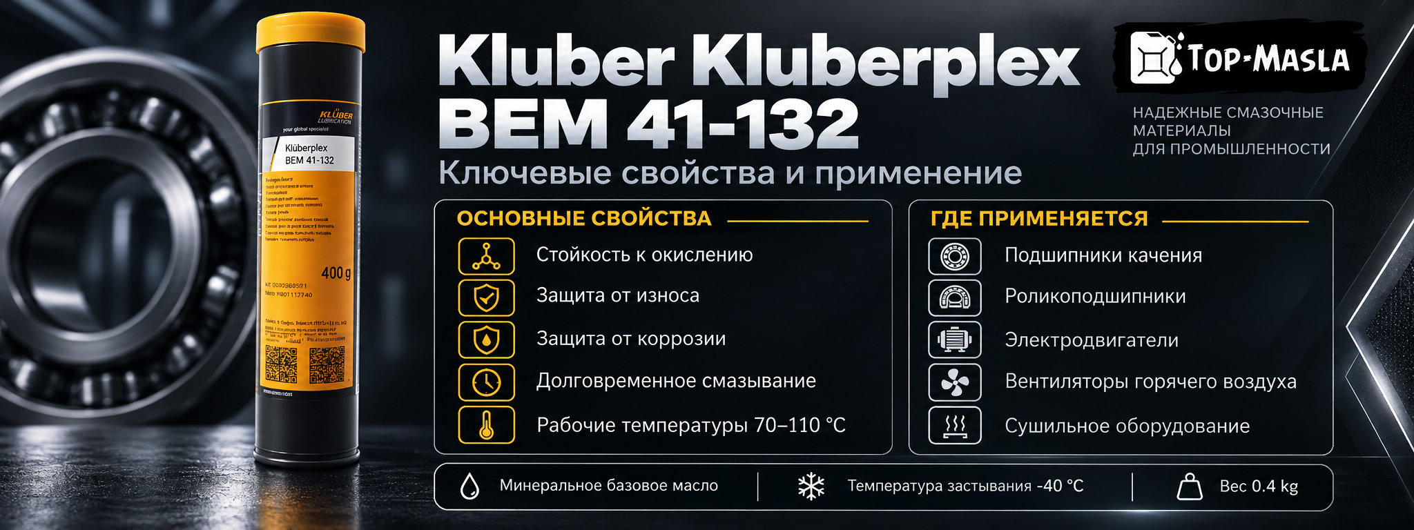 Klüberplex BEM 41-132 характеристики и применение