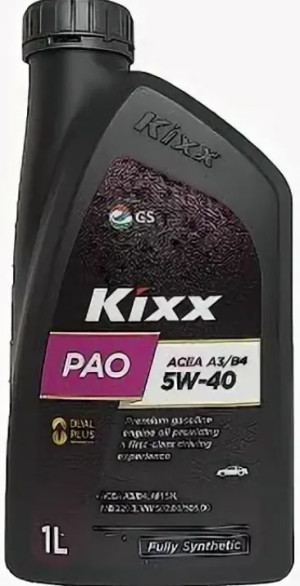 Моторное масло Kixx PAO А3/В4 5W-40 