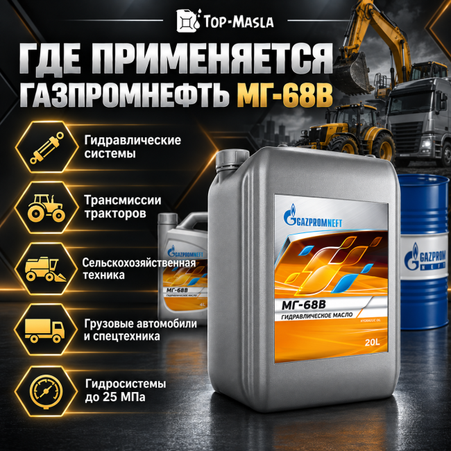 Гидравлическое масло Газпромнефть МГ-68В