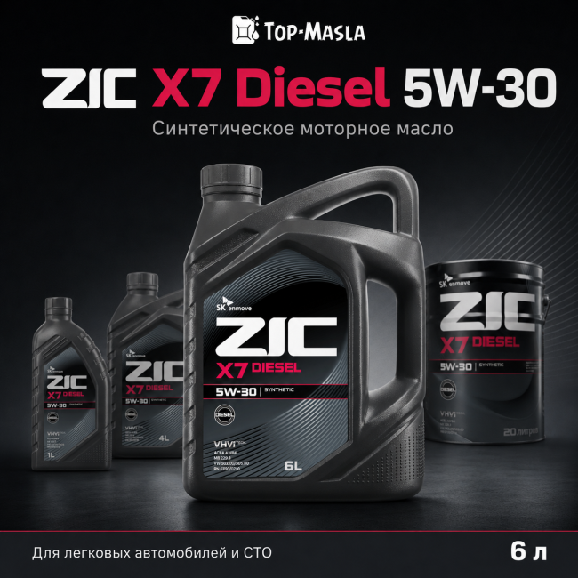 Моторное масло ZIC X7 Diesel 5W-30 Моторное масло ZIC X7 Diesel 5W-30