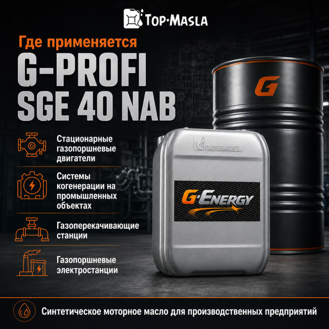 Моторное масло G-Profi SGE 40 NAB Моторное масло G-Profi SGE 40 NAB