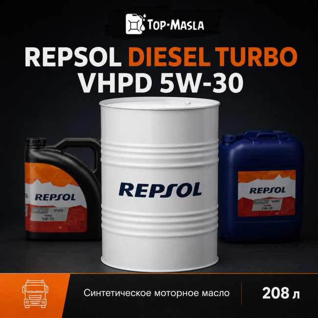 Моторное масло REPSOL DIESEL TURBO VHPD 5W-30 Моторное масло REPSOL DIESEL TURBO VHPD 5W-30