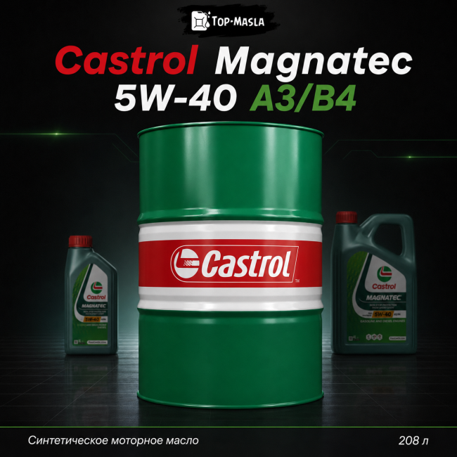 Моторное масло Castrol Magnatec 5W-40 A3/B4 Моторное масло Castrol Magnatec 5W-40 A3/B4