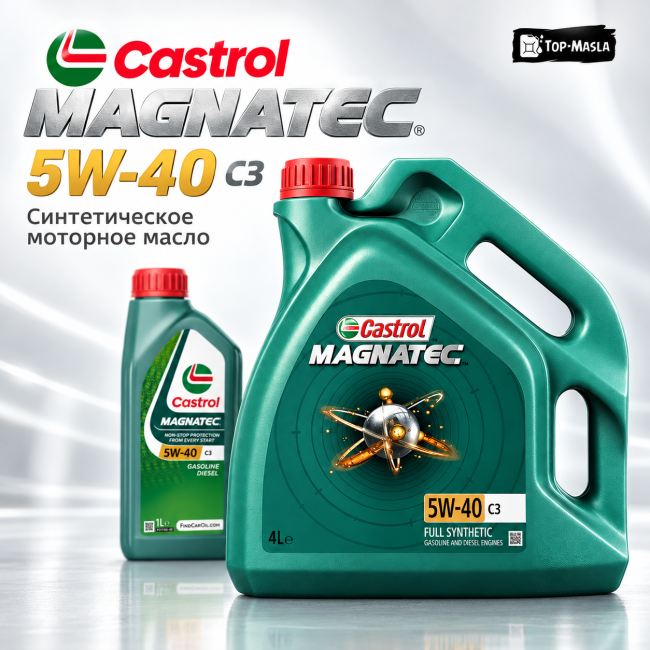 Моторное масло Castrol Magnatec 5W-40 C3 Моторное масло Castrol Magnatec 5W-40 C3