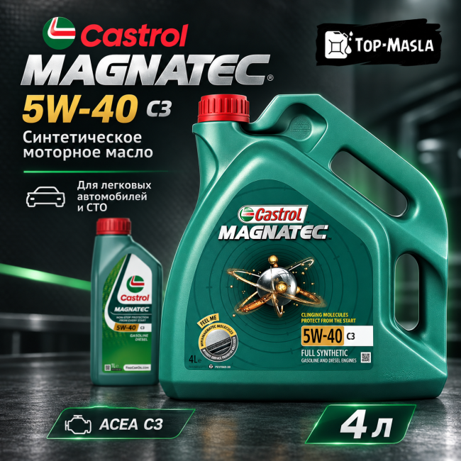 Моторное масло Castrol Magnatec 5W-40 C3 Моторное масло Castrol Magnatec 5W-40 C3