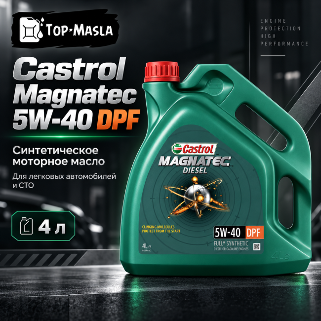 Моторное масло Castrol Magnatec 5W-40 DPF 4л