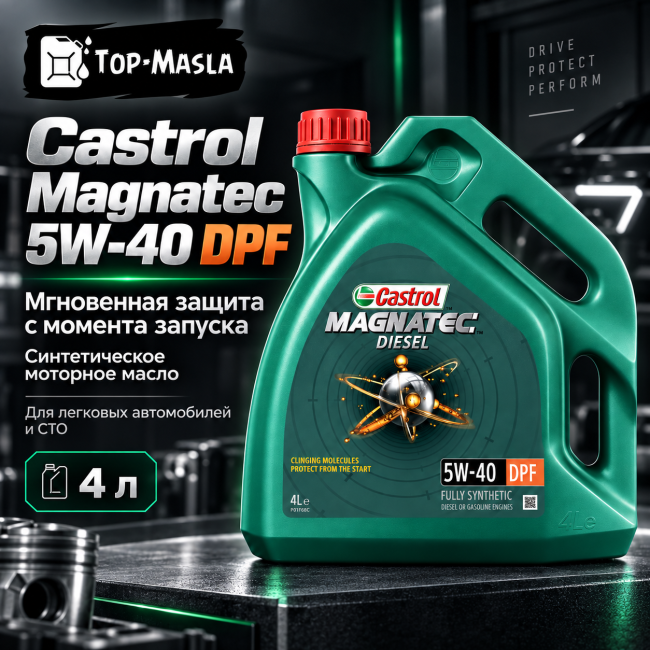 Моторное масло Castrol Magnatec 5W-40 DPF 4л