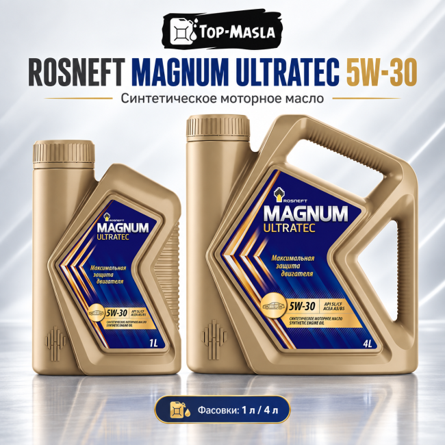 Моторное масло ROSNEFT Magnum Ultratec 5W-30