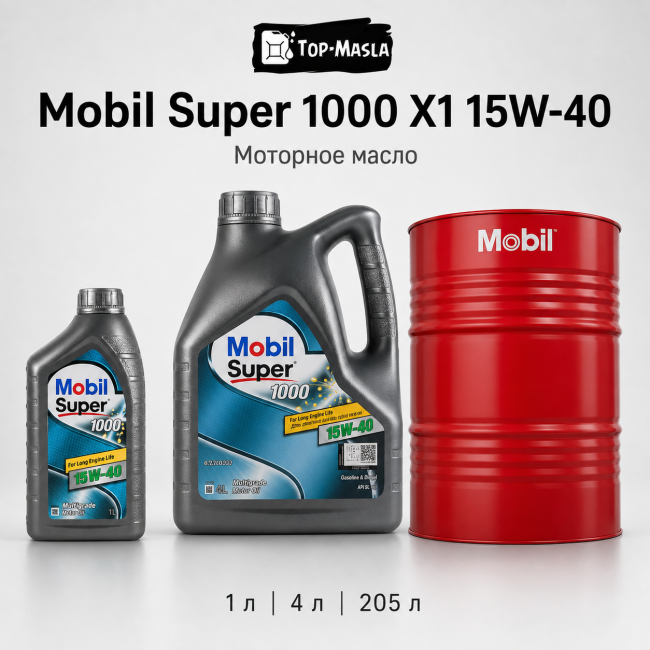 Моторное масло MOBIL SUPER 1000 X1 15W-40 Моторное масло MOBIL SUPER 1000 X1 15W-40