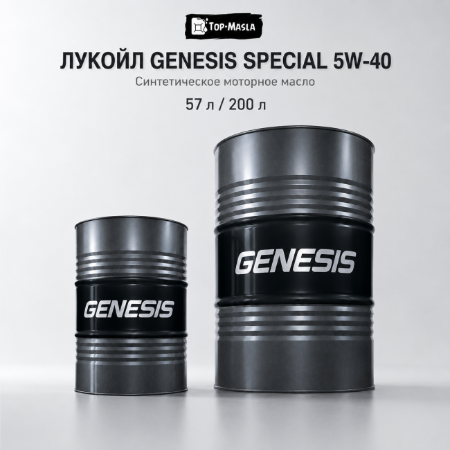 Моторное масло ЛУКОЙЛ GENESIS SPECIAL 5W-40 Моторное масло ЛУКОЙЛ GENESIS SPECIAL 5W-40