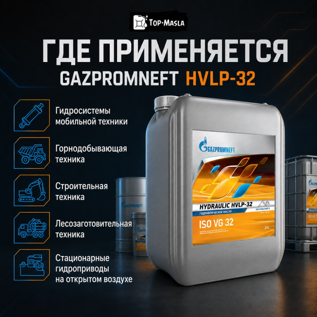 Гидравлическое масло Gazpromneft HVLP-32