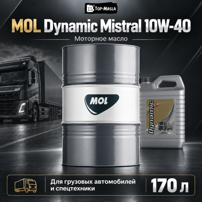 Моторное масло MOL Dynamic Mistral 10W-40