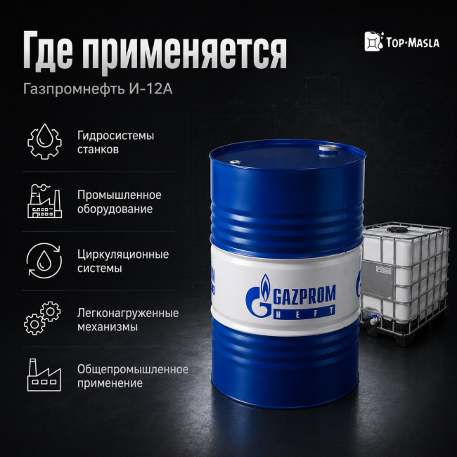 Индустриальное Масло Gazpromneft И-12А