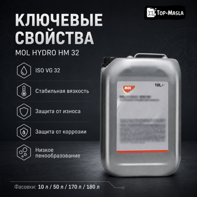 Гидравлическое масло MOL Hydro HM 32 Гидравлическое масло MOL Hydro HM 32