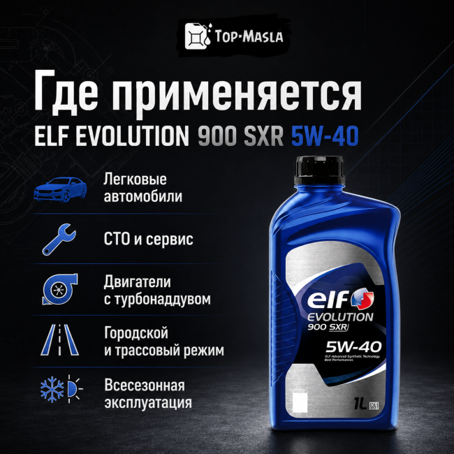 Моторное масло ELF EVOLUTION 900 SXR 5W-40