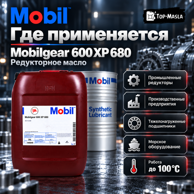 Редукторное масло Mobilgear 600 XP 680