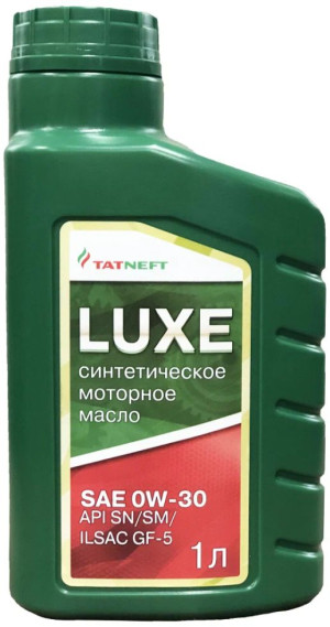 Моторное масло ТАТНЕФТЬ LUXE PAO SAE 0W-30