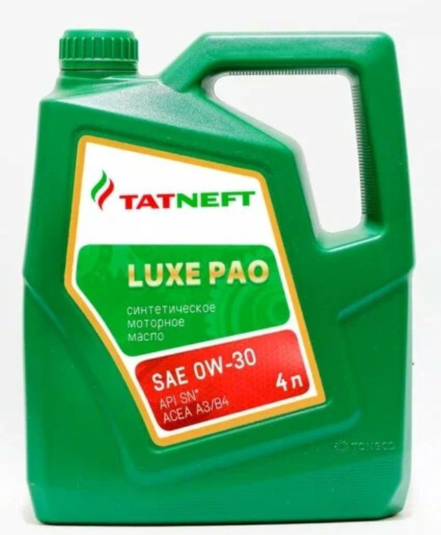 Моторное масло ТАТНЕФТЬ LUXE PAO SAE 0W-30 Моторное масло ТАТНЕФТЬ LUXE PAO SAE 0W-30