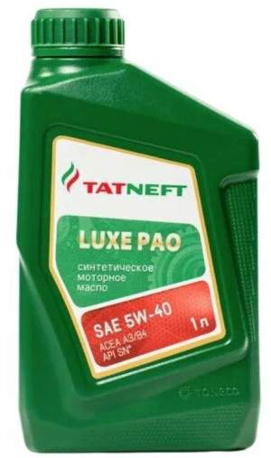 Моторное масло ТАТНЕФТЬ LUXE PAO SAE 0W-40