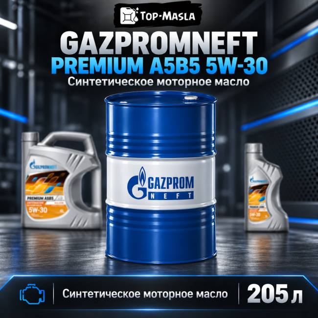 Моторное масло Gazpromneft Premium A5B5 5W-30 Моторное масло Gazpromneft Premium A5B5 5W-30