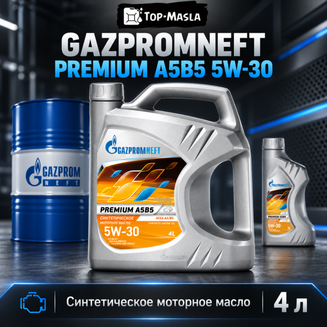 Моторное масло Gazpromneft Premium A5B5 5W-30 Моторное масло Gazpromneft Premium A5B5 5W-30
