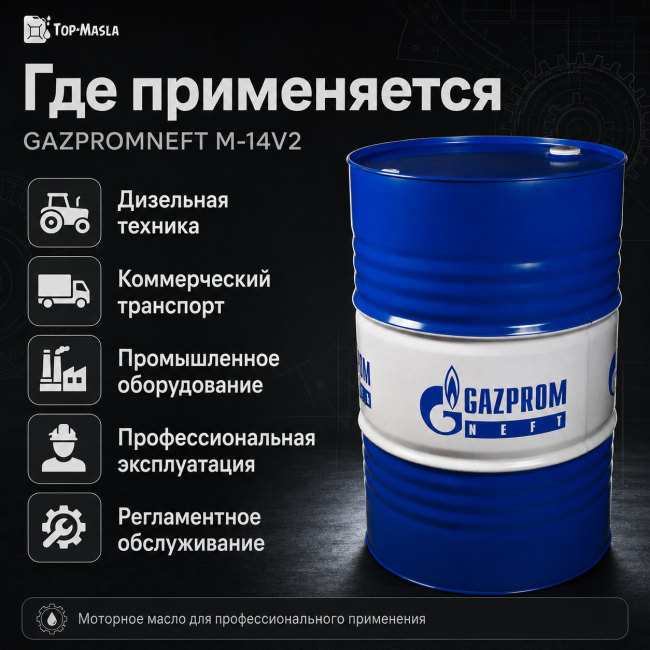 Моторное масло Gazpromneft М-14В2 Моторное масло Gazpromneft М-14В2