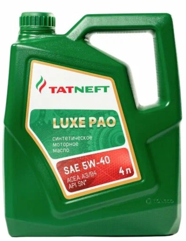 Моторное масло Татнефть LUXE PAO SAE 5W-40 Моторное масло Татнефть LUXE PAO SAE 5W-40