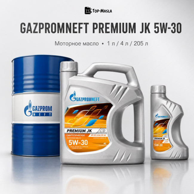 Моторное масло Gazpromneft Premium JK 5W-30 Моторное масло Gazpromneft Premium JK 5W-30