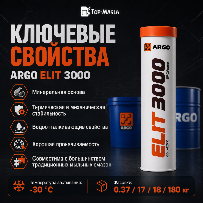 Смазка ARGO Elit 3000 Смазка ARGO Elit 3000