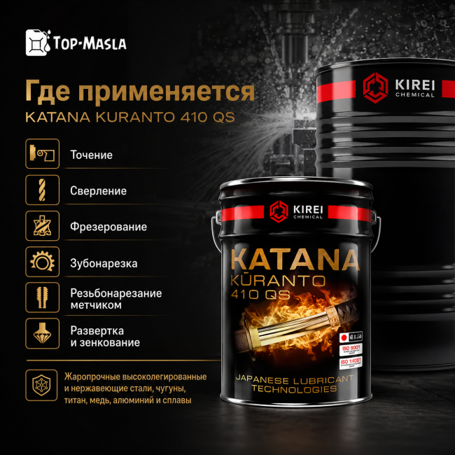 Смазочно-охлаждающая жидкость KATANA KURANTO 410 QS Смазочно-охлаждающая жидкость KATANA KURANTO 410 QS