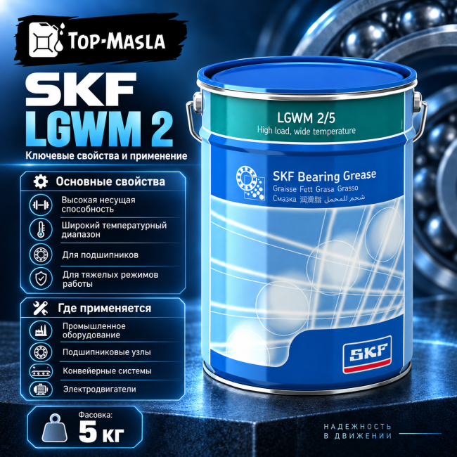 Пластичная смазка SKF LGWM 2 Пластичная смазка SKF LGWM 2
